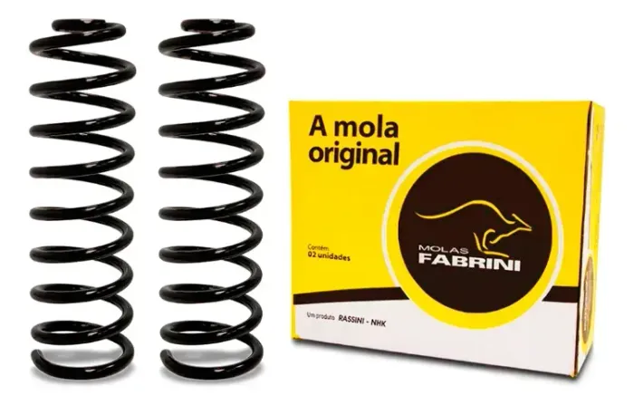Par De Molas Traseiras Escort 84/92 Hobby 93/96 Original Marca Fabrini Todos 