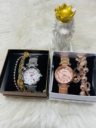 Conjunto Relógio + Pulseira