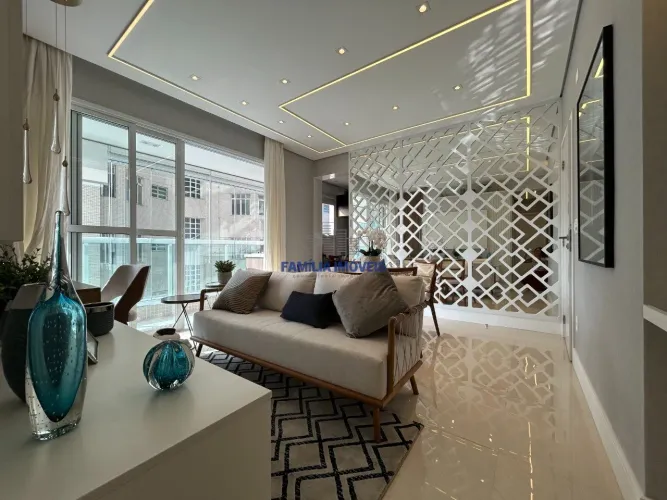 Apartamento à venda em Santos 2 quartos suíte 1 vaga vista mar Lazer