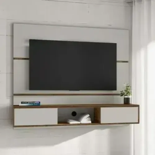 Painel Âmbar Off White/Ipê