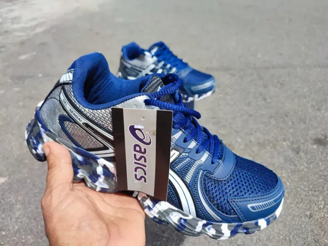 Tênis Asics Gel-Sendai Azul e Cinza 