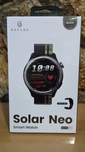 Smartwatch Haylou Solar Neo + pulseira extra (novo)