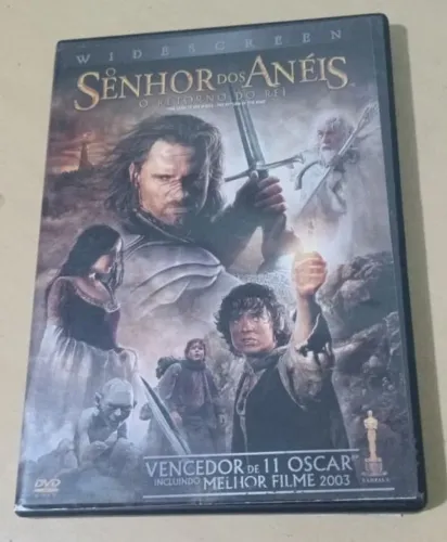dvd senhor dos anéis - o retorno do rei - vencedor de 11 oscar