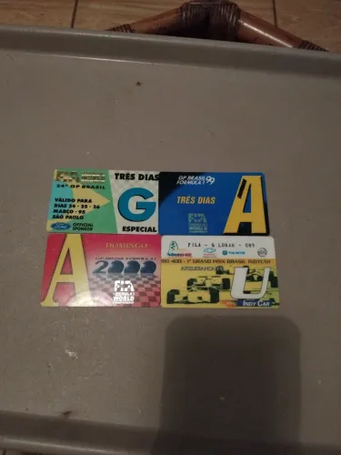 Cartões magnéticos F1/F INDY.