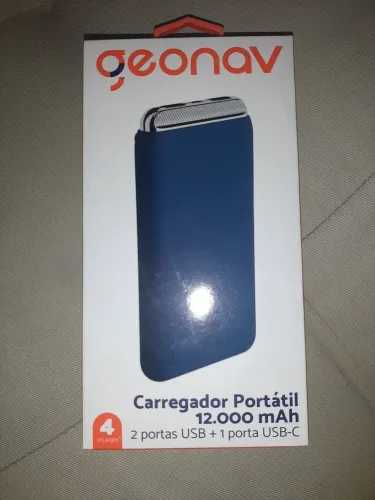 Carregador Portátil Geonav 12.000mAh