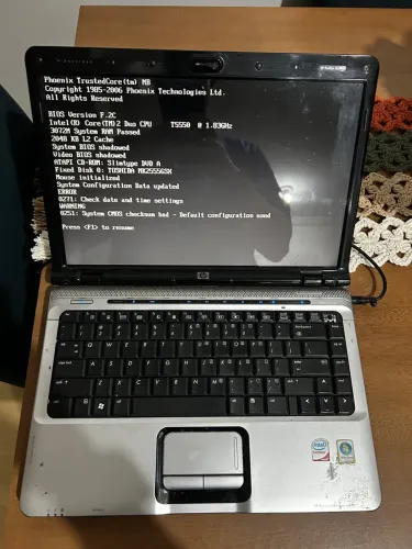 Notebook HP Com defeito 