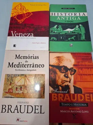Livros de História - Fernand Braudel, História Antiga e Memórias do Mediterrâneo