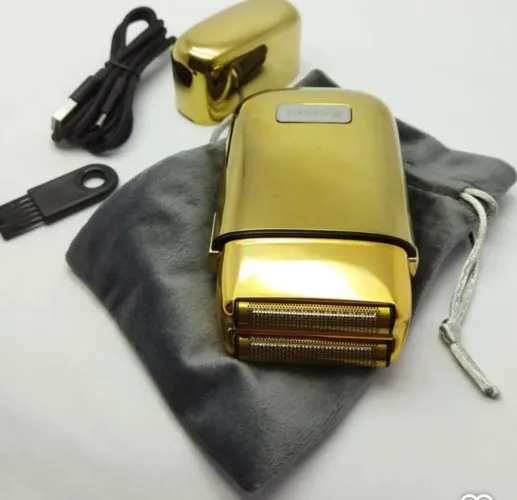 Barbeador Elétrico Dourado - Novo e Potente!