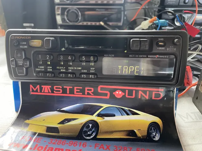 Toca fita rádio pioneer novo zero keh-p4250 nunca instalado tudo original