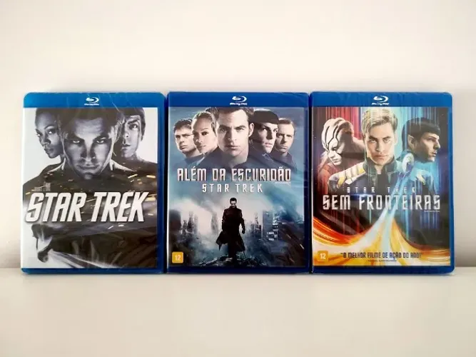 Blu-ray Star Trek - trilogia Kelvin Timeline - Além da Escuridão - Sem Fronteiras