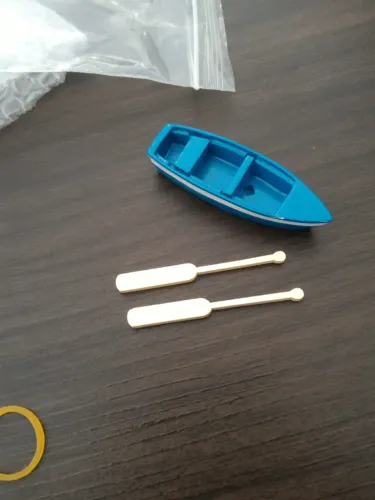 Barco miniatura em madeira - NOVO