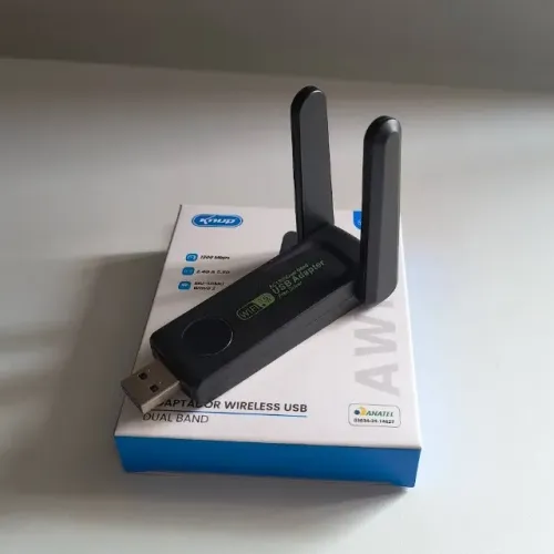 Adaptador 5G WiFi USB Dual Band 1300Mbps Knup *ENTREGA GRÁTIS*