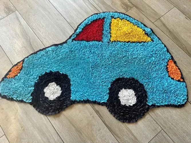 Tapete infantil e cofrinho artesanal