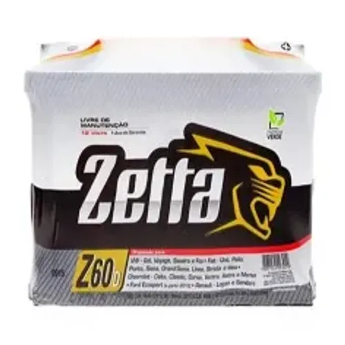 Bateria Zetta 60Ah 2° linha da moura valor a Base de troca 9320 d625