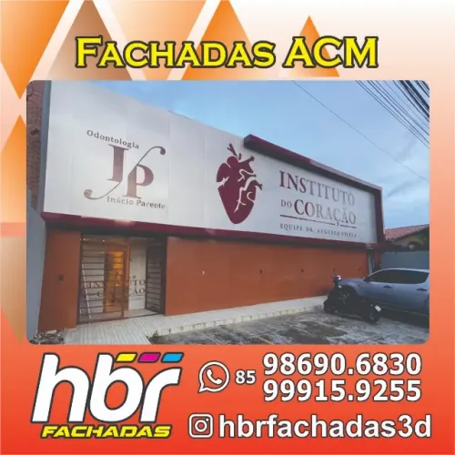 Fachada ACM, Lona e Telha / Letra Caixa 3D / Totens / Toldos