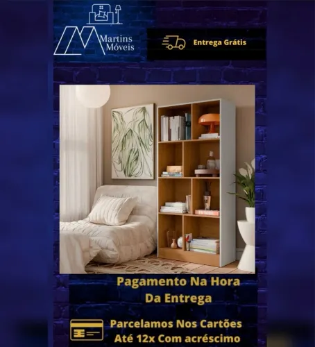 GRANDE PROMOÇÃO ESTANTE PARIS  ENTREGA GRÁTIS ACEITA CARTÃO  