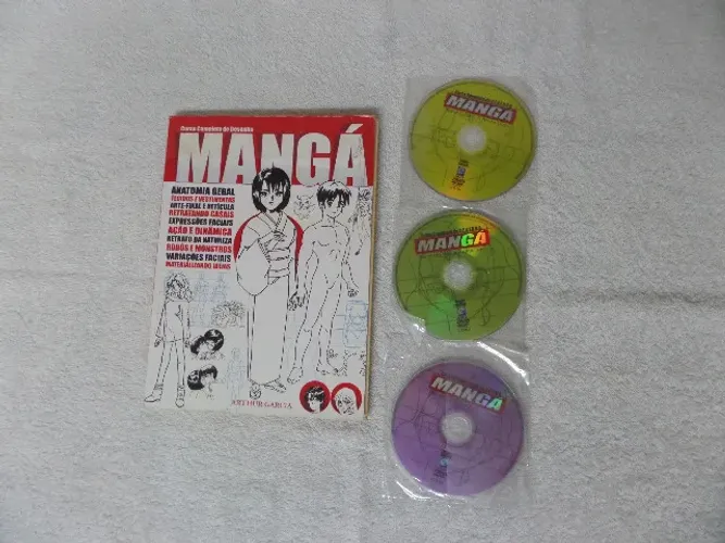 livro desenho mangá+ dvds