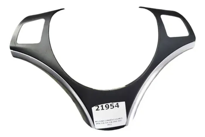 Moldura Comando Volante Bmw 318 320 328 2010 2011 2012 Preta