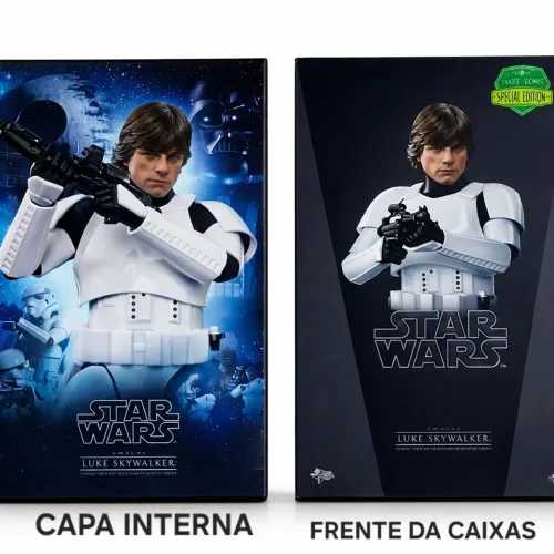LUKE SKYWALKER STORMTROOPER HOT TOYS 1:6 STAR WARS MMS304 NOVO LACRADO