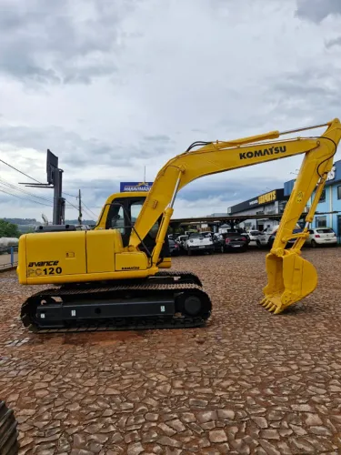 Escavadeira hidraulica komatsu pc 120 ano 2008 