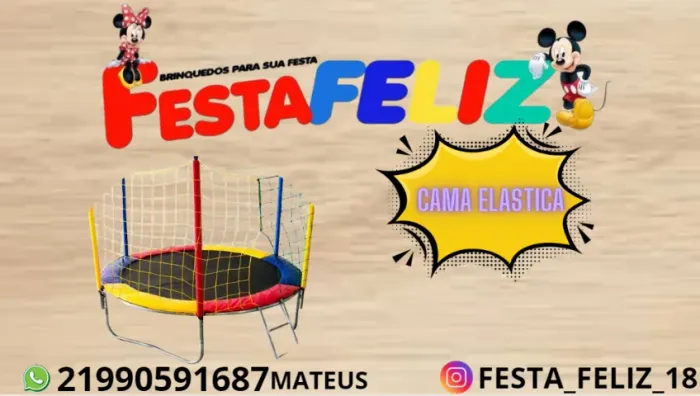 LOCAÇÃO DE CAMA ELÁSTICA