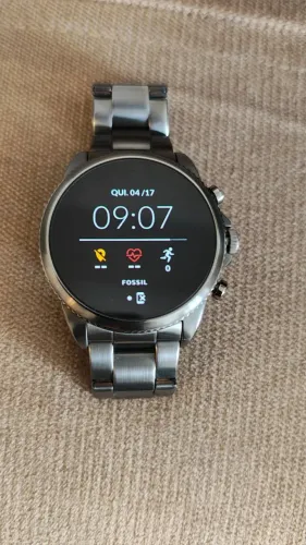 Smartwatch Fossil Gen 6 - pulseira de aço inox - Google Wear OS