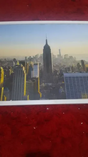 Quadro moderno com vista aerea de nova york empire states