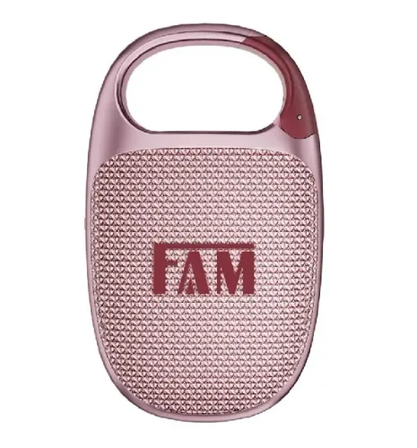 Caixa de Som Bluetooth FAM Easy IP67 10W 8h - Rosa