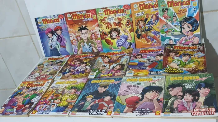 Lote de 27 almanaques turma da Mônica jovem