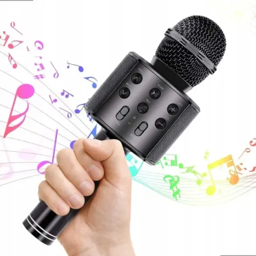 Microfone Infantil Bluetooth S/ Fio Karaoke