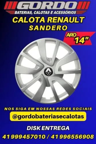 jogo de calota clio sandero logan kangoo symbol aro 14 . varios modelos