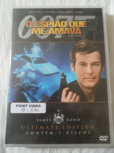 DVD duplo 007 O Espião Que Me Amava Ultimate Edition de locadora