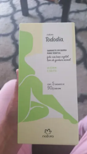 Sabonete Natura todo dia. 