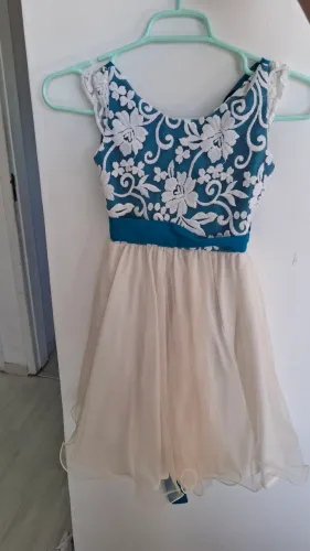 Vestido Festa Infantil Bordado Floral - 6 a 8 anos