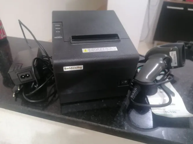 Kit Impressora Térmica 80mm + Leitor de códigos de Barras
