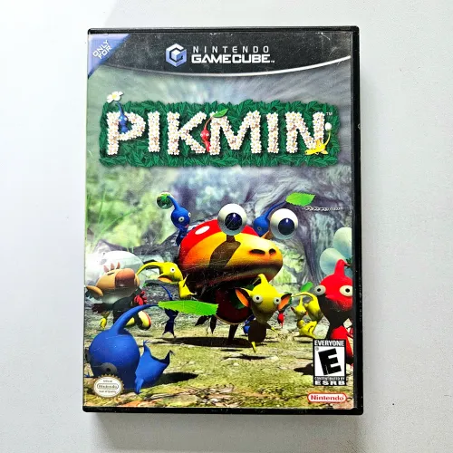 Caixa(sem jogo) e encarte pikmin original game cube