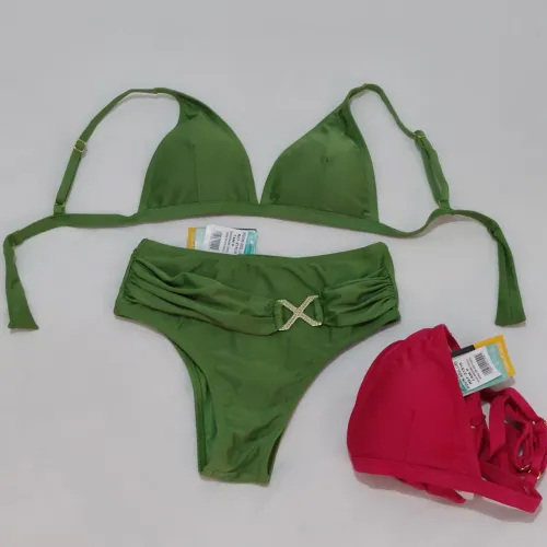 Biquínis Novos (verde e pink) P