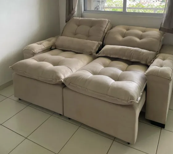 Promoção sofás retrátil reclinável com pillow top