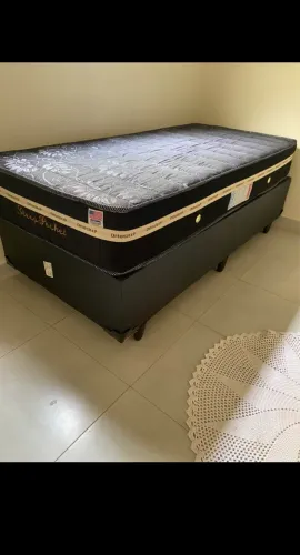Cama box solteiro colchão