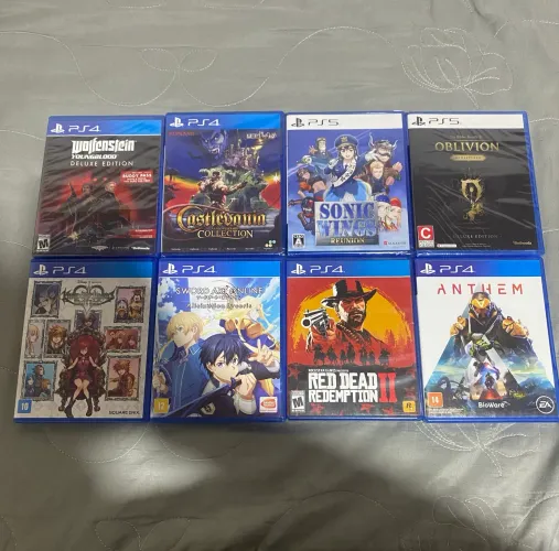 Lote jogos de PS5 e PS4
