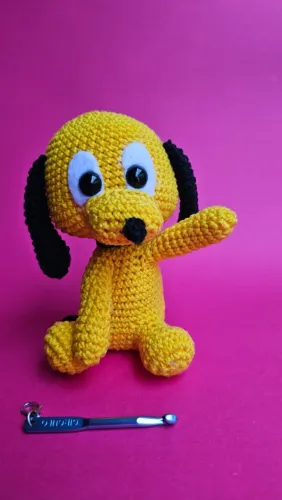 Cachorro Pluto em Amigurumi, Crochê