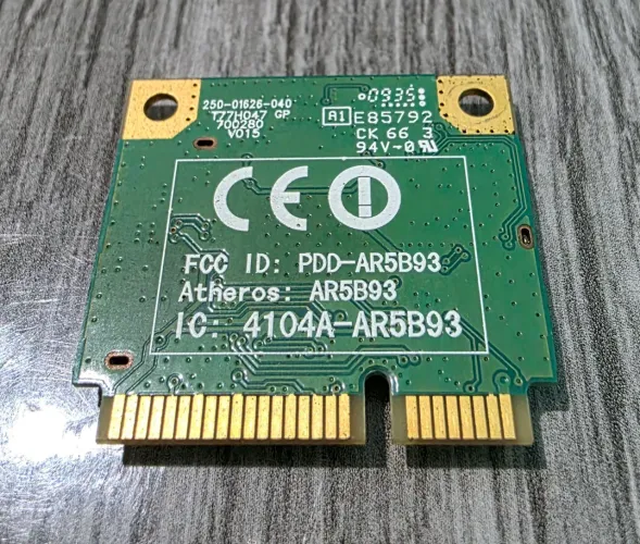 Placa Wi-Fi Atheros AR5B93 Mini PCIe 802.11b/g