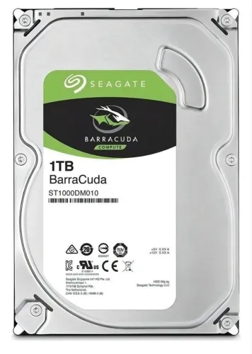 HD Seagate Barracuda 1tb 7200rpm Cache 32mb Sata 6 Gb/s Cor Prata