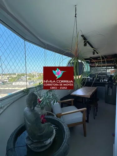 Apartamento com 88m2, 3/4, totalmente mobiliado em Pitangueiras, Lauro de Freitas.