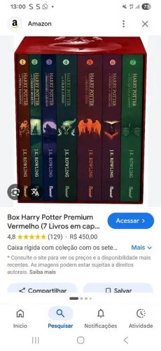Box de Harry Potter capa dura