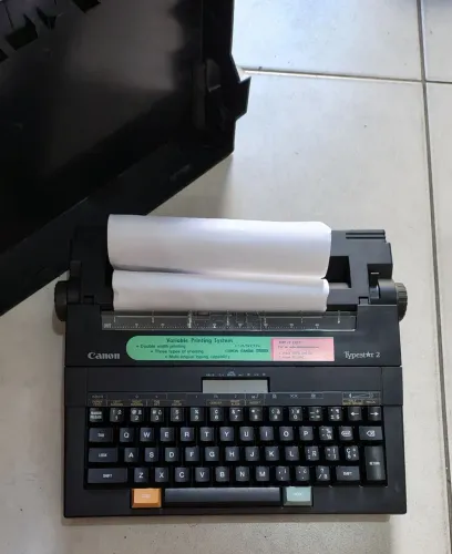 Máquina de escrever Canon Typestar no estado<br>R$ 265,05 ? Shopee<br>R$ 246,05 ? Shopee