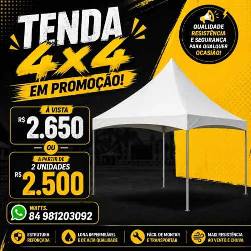 Tendas 4x4 Promoção 