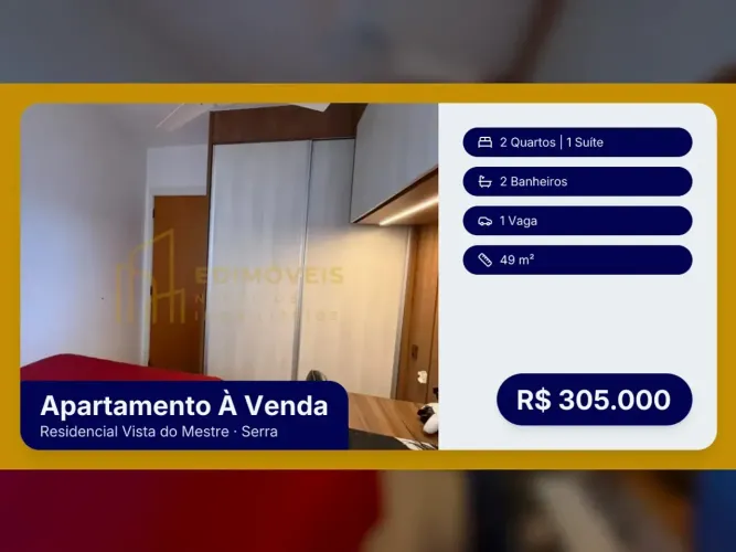 Apartamento pronto para morar no Residencial Vista do Mestre feito para você!
