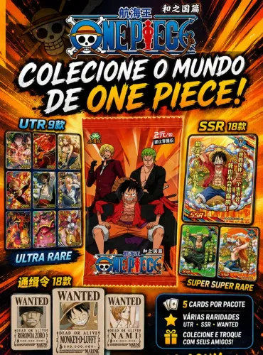 One prince cards ilustrações 5 cards por booster.