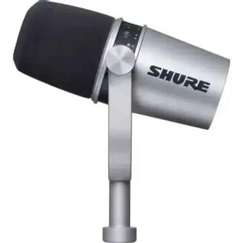 Shure MV7 USB/XLR Podcast Microphone, Silver